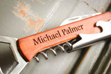Classic Corkscrew with Bottle Opener-personalized bottle opener-EngraveMeThis