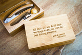Bamboo Waiter's Corkscrew Set-personalized wine tools-EngraveMeThis
