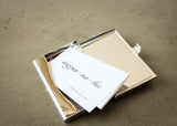 Alder and Stainless Steel Business Card Case-personalized business card case-EngraveMeThis