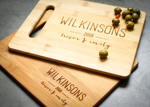 Bamboo Cheese Board-personalized cutting board-EngraveMeThis