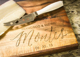 Slate Inlay & Acacia Cutting Board-Personalized Cutting Board-EngraveMeThis