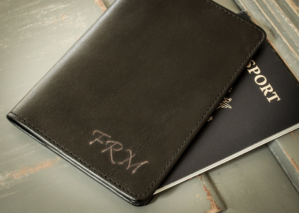 Personalized Leather Passport Case from EngraveMeThis