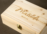Pine Keepsake Box-personalized wood box-EngraveMeThis