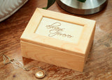 Framed Maple Box-personalized wood box-EngraveMeThis
