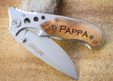 MTech Folding Knife with Maple Inlay-Personalized pocket knife-EngraveMeThis