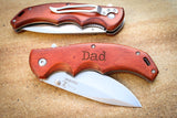 Paccawood Folding Knife by Elk Ridge-Personalized pocket knife-EngraveMeThis