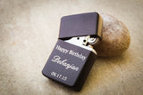Black Flip Top Lighter-engraved cigar lighter-EngraveMeThis