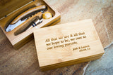 Waiter's Corkscrew Set in Bamboo Box-personalized wine tools-EngraveMeThis