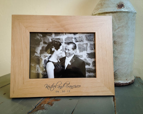 Alder Picture Frame for 5x7 Photo-personalized picture frame-EngraveMeThis