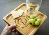 Appetizer Plates - Set of 2-personalized cutting board-EngraveMeThis