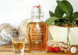 Flip Lid Glass Flask-personalized glass whiskey flask-EngraveMeThis