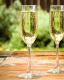 Sparkling Wine Flutes-personalized champagne glasses-EngraveMeThis
